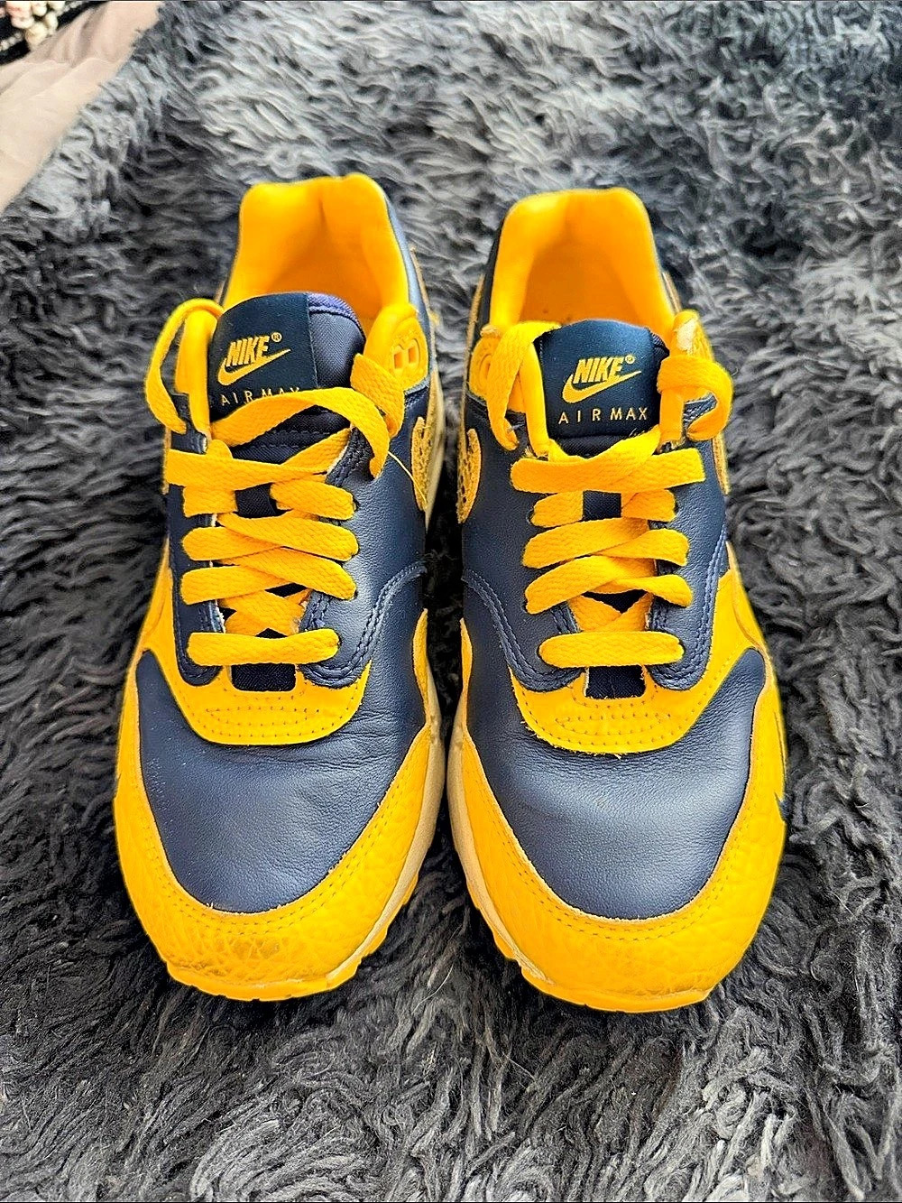Nike Air Max 1 '87 Snakeskin Yellow & Blue Sneakers